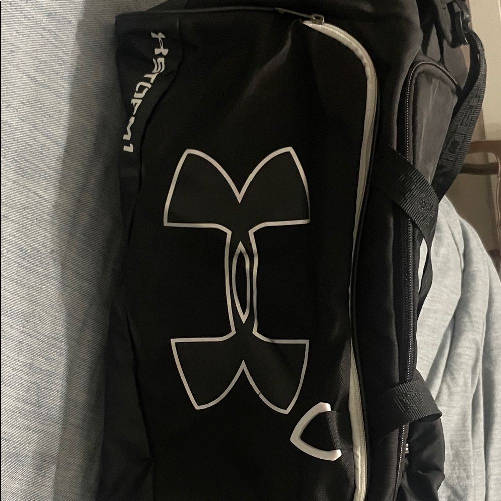 Under Armour Black and Gray Duffel Bag